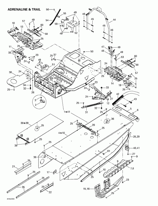  Skidoo - Frame (adrenaline And Trail)