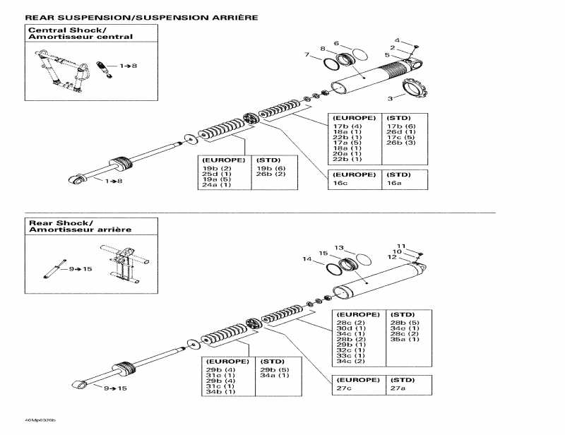  ski-doo MX Z Blair Morgan Special Edition, 2003  - Front Take Apart Shocks 2