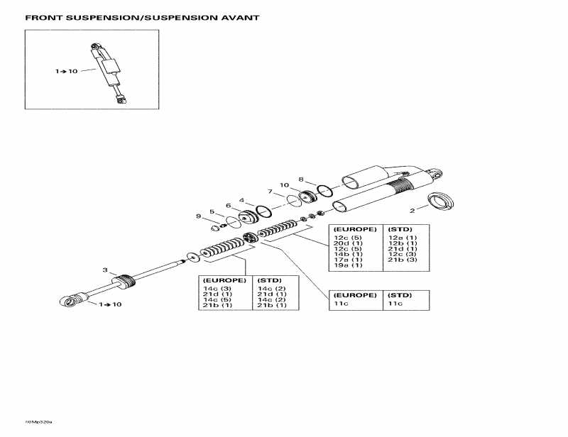  Skidoo - Front Take Apart Shocks