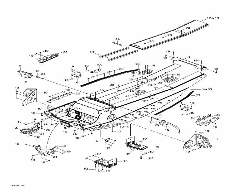 snowmobile Skidoo  MX Z Blair Morgan Special Edition, 2003 - Frame