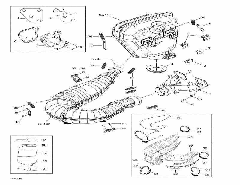    MX Z X 440, 2003 - Exhaust System