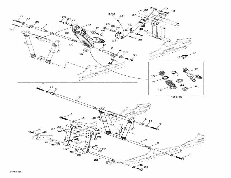snowmobile  MX Z X 440, 2003 - Front 