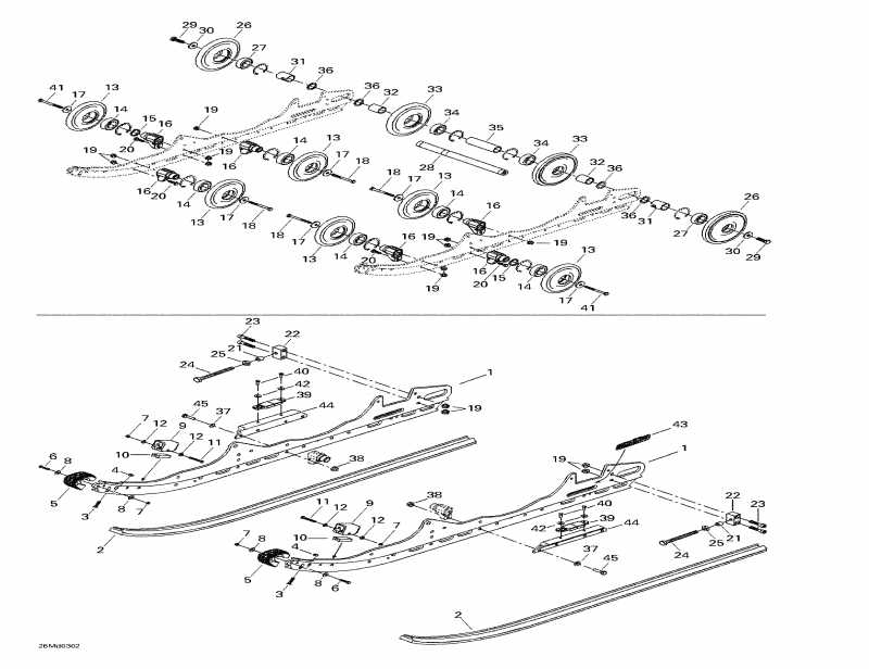   MX Z X 440, 2003 - Rear Suspension