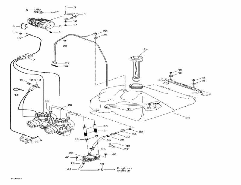 snowmobile Skidoo - Fuel System