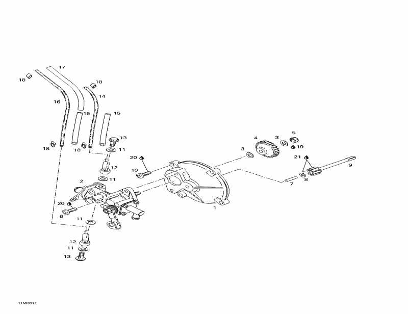 �������� Skidoo ����������� Skandic 500F, 2003 - Oil Injection System