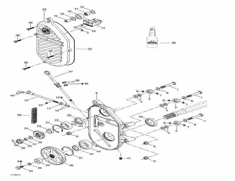 Skandic 500F, 2003  - Chaincase