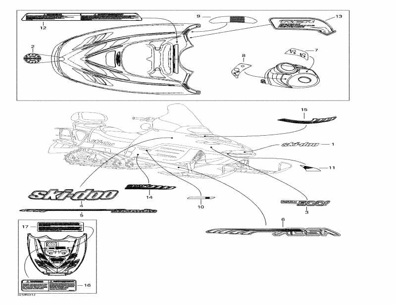 snowmobile SKIDOO  Skandic 500F, 2003 - 