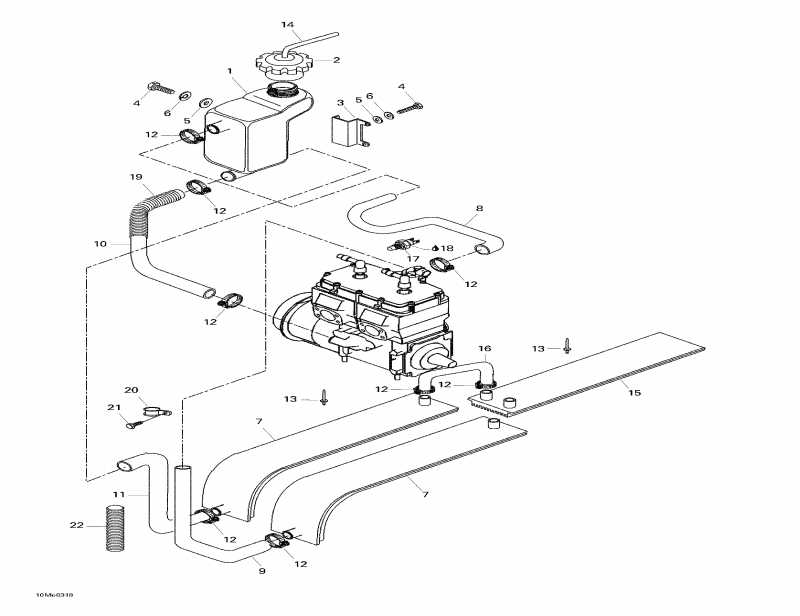  Ski-doo Skandic 600, 2003 - Cooling System (593)