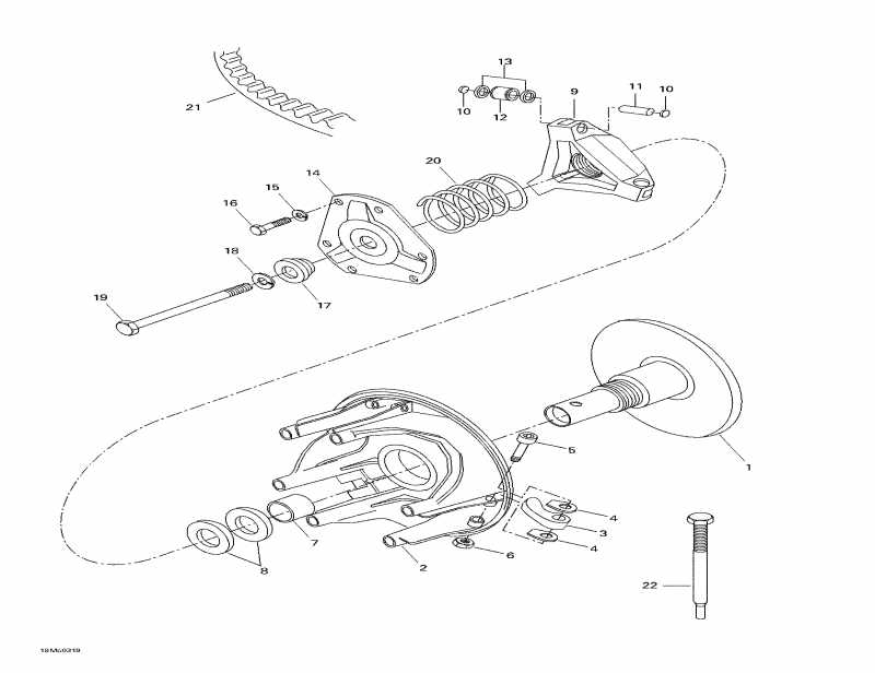  BRP SkiDoo  Skandic LT 440F, 2003 - Drive Pulley