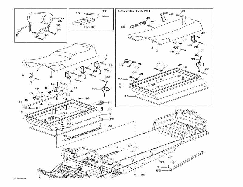 snowmobile - Cab, Console, Seat