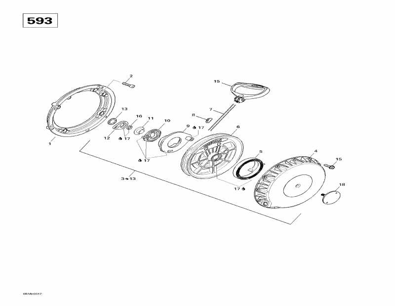 Skidoo Skandic SUV 600, 2003  - Rewind Starter