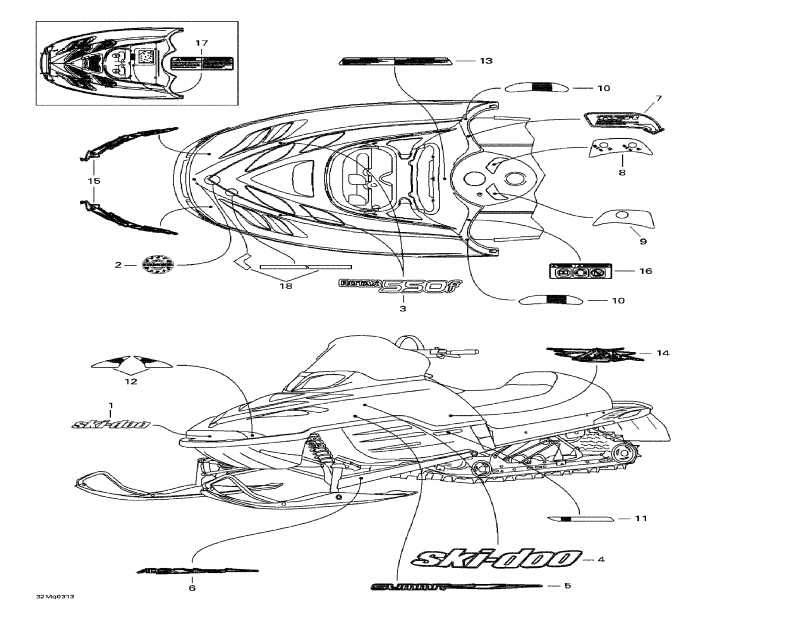 Skidoo Summit 550 F, 2003 ������ - ��������