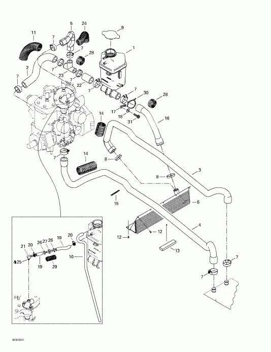 �������� Skidoo Summit 600 HO/700/800 HO, 2003 ������ - ���������� System