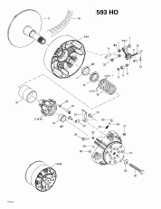 05-   (593 Ho) (05- Drive Pulley (593 Ho))