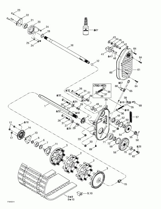 �������� Ski-doo Summit 600 HO/700/800 HO, 2003 - Drive System