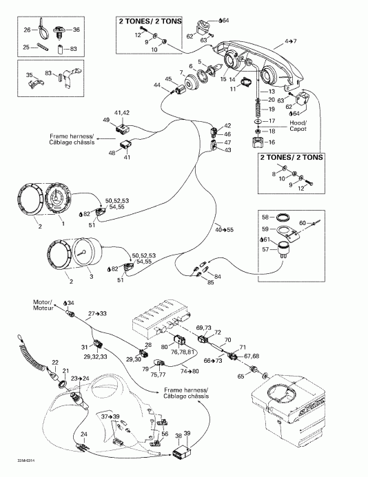  ski-doo  Summit 600 HO/700/800 HO, 2003 -  System