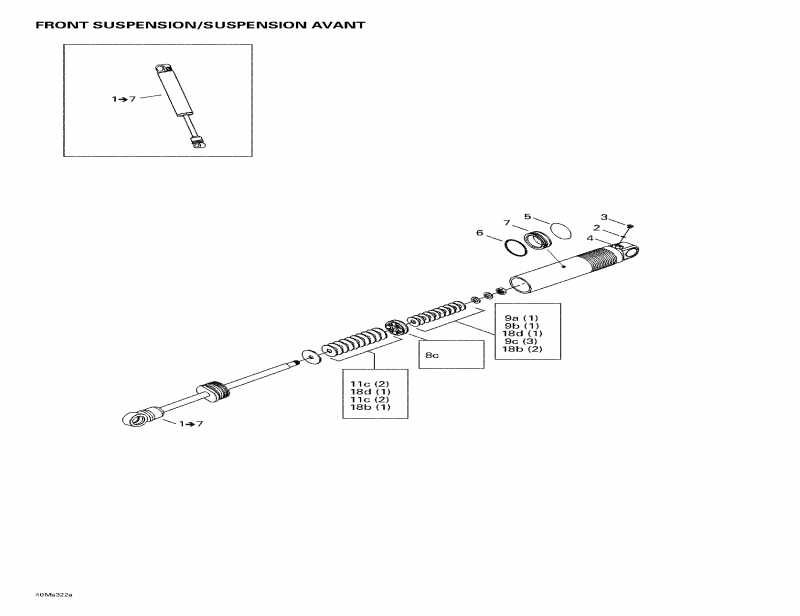Ski-doo ������ Summit X 800 HO, 2003 - Front Take Apart Shocks
