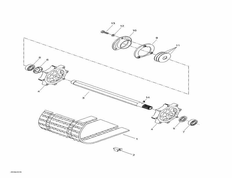 Tundra R, 2003 - Drive Axle  Track