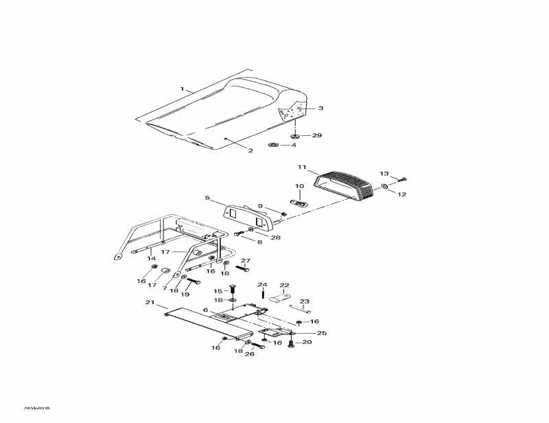 snowmobile Skidoo - Seat And Accessories