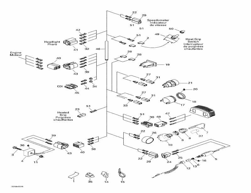 snowmobile SkiDoo Tundra R, 2003  - Electrical System