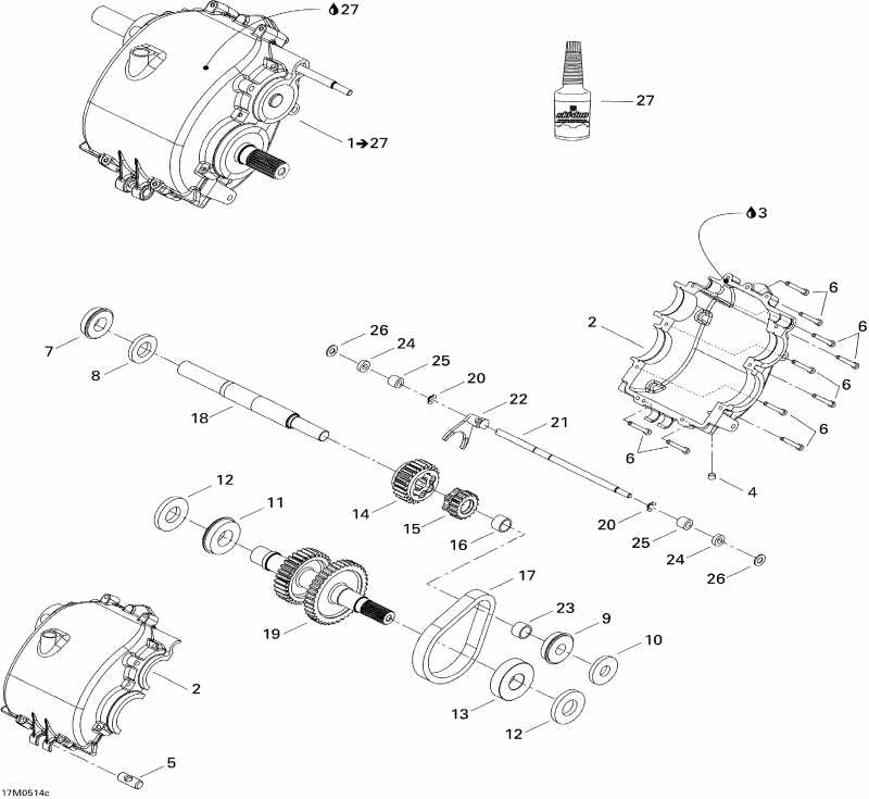 snowmobile Skidoo - Drive System 3