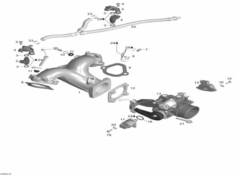 �������� Ski-doo Expedition 4-TEC, 2004 ������ - Air Inlet Manifold