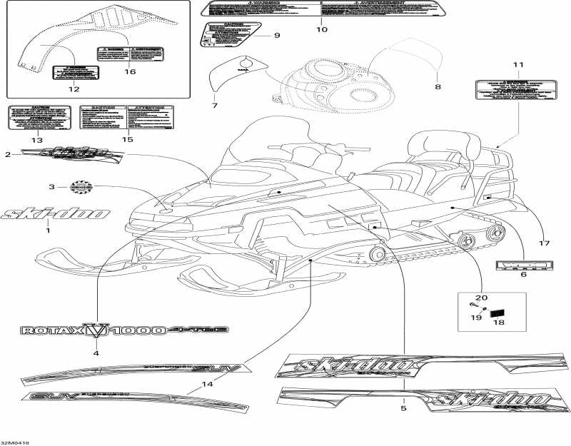 Skidoo ����������� Expedition 4-TEC, 2004 - Decals