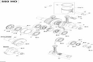 01-    (593 Ho) (01- Crankshaft And Pistons (593 Ho))