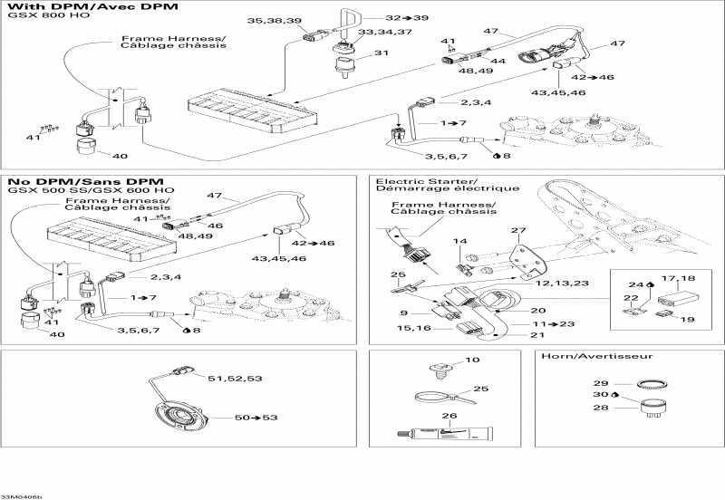 snowmobile BRP GSX 600 HO, 2004 -  System 2