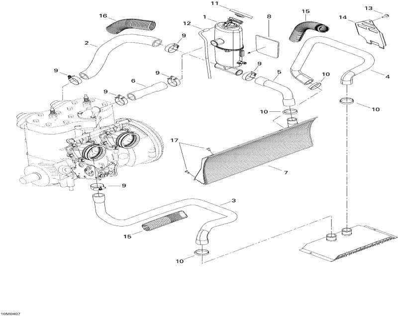 ��������  ����������� GSX 600 HO SDI, 2004 - Cooling System