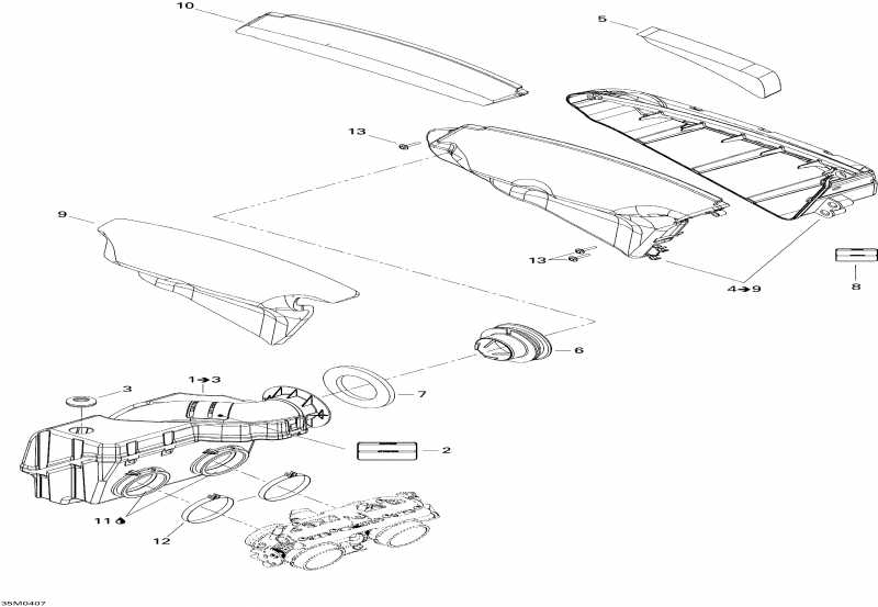 ski-doo GSX 600 HO SDI, 2004 - Air   System