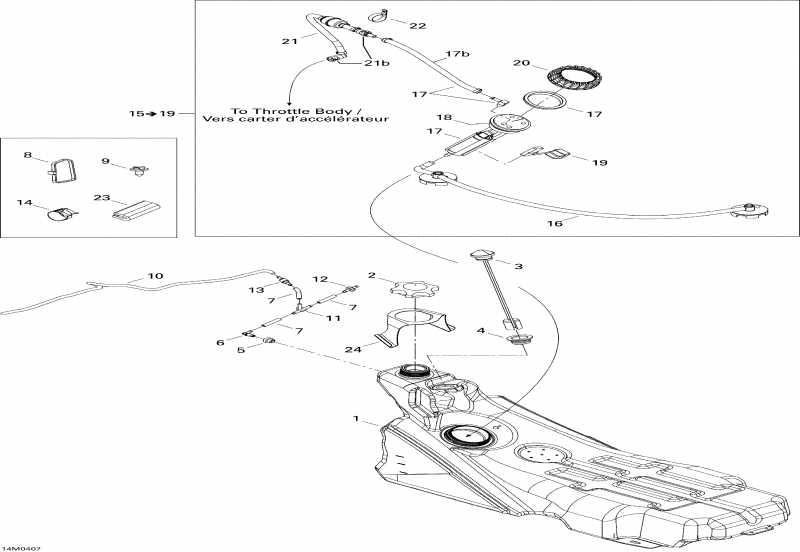 GSX 600 HO SDI, 2004  - Fuel System