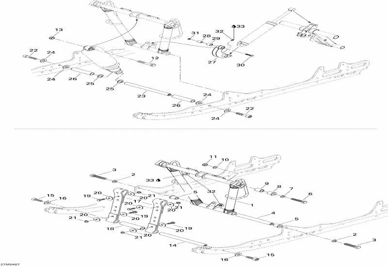 snowmobile Ski-doo  GSX 600 HO SDI, 2004 - Front Arm