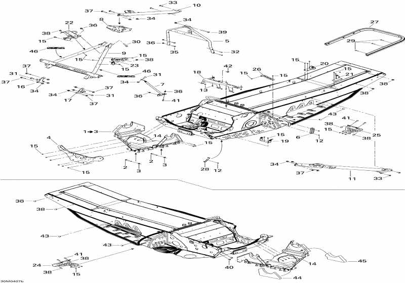  Ski Doo GSX 600 HO SDI, 2004 - Frame Front And Rear