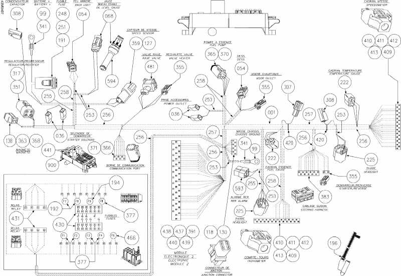  Skidoo  GSX 600 HO SDI, 2004 - Frame Harness