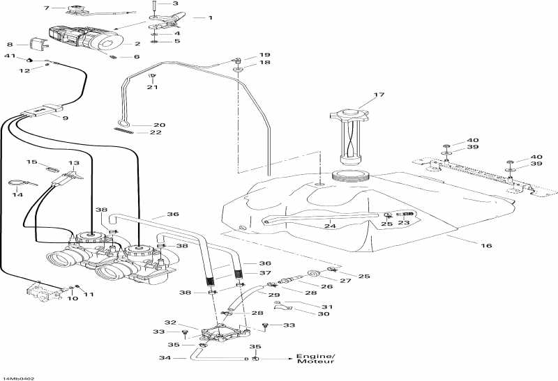 Skidoo Legend 380F, 2004 - Fuel System (380f)