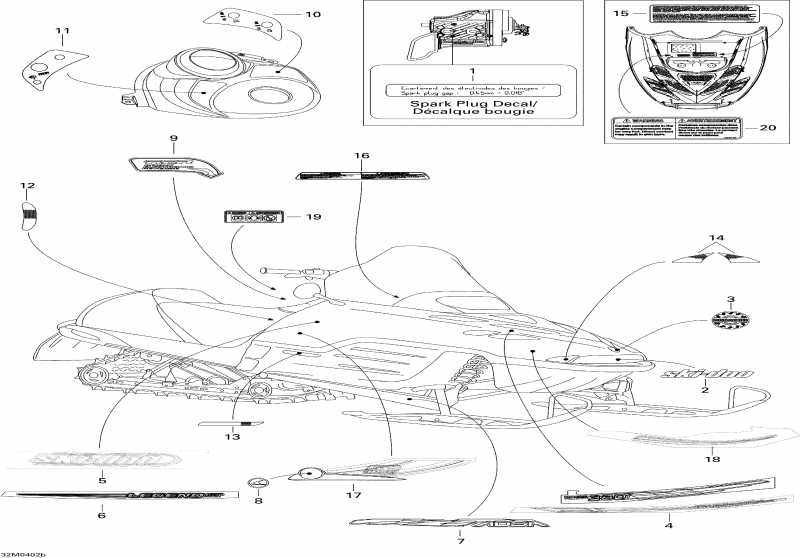 �������� SKIDOO Legend 550F, 2004 - Decals (legend 550f)