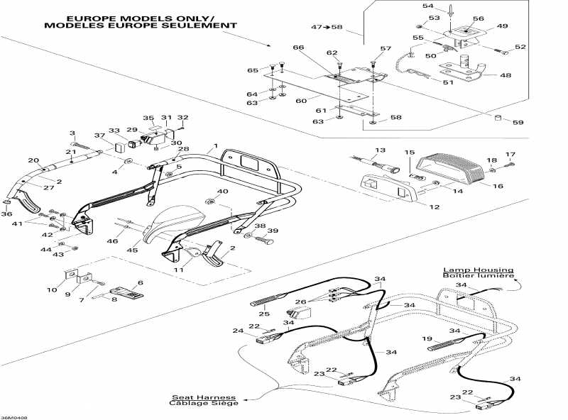 snowmobile SkiDoo - Luggage Rack