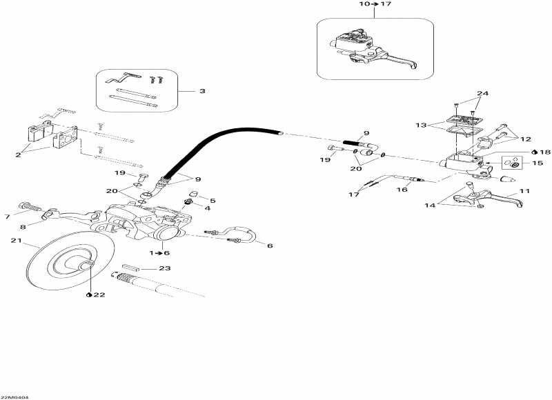 snowmobile ski-doo - Hydraulic Brake