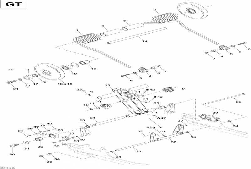 �������� ski-doo Legend 800 SDI, 2004 ������ - Rear Arm Gt