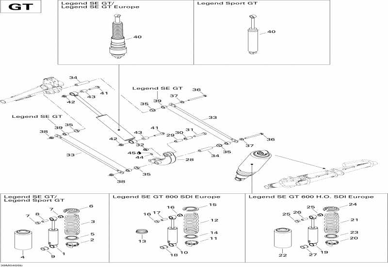 ��������  Legend 800 SDI, 2004 - Rear Shocks Gt