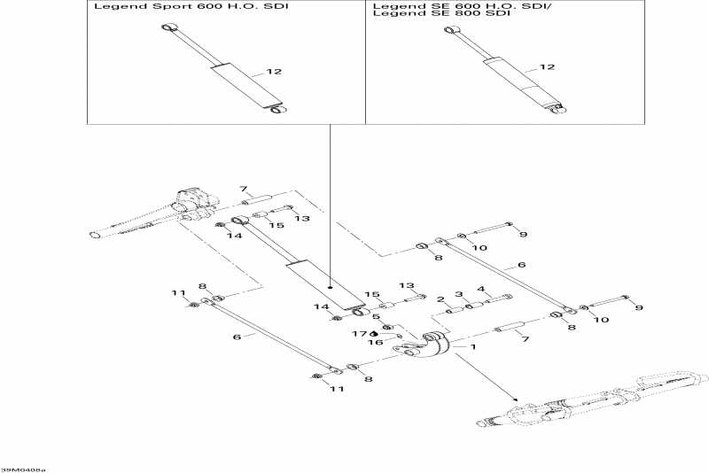 SkiDoo Legend 800 SDI, 2004 - ������ �������� Shock