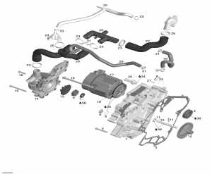 01-  , , Ignition  (01- Water Pump, Alternator, Ignition Cover)