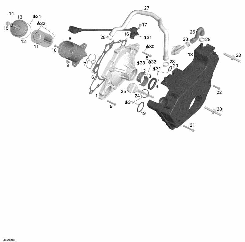 BRP  Legend V-1000, 2004 - Clutch Cover