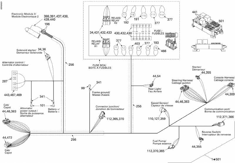  ski-doo Legend V-1000, 2004 - Frame Harness