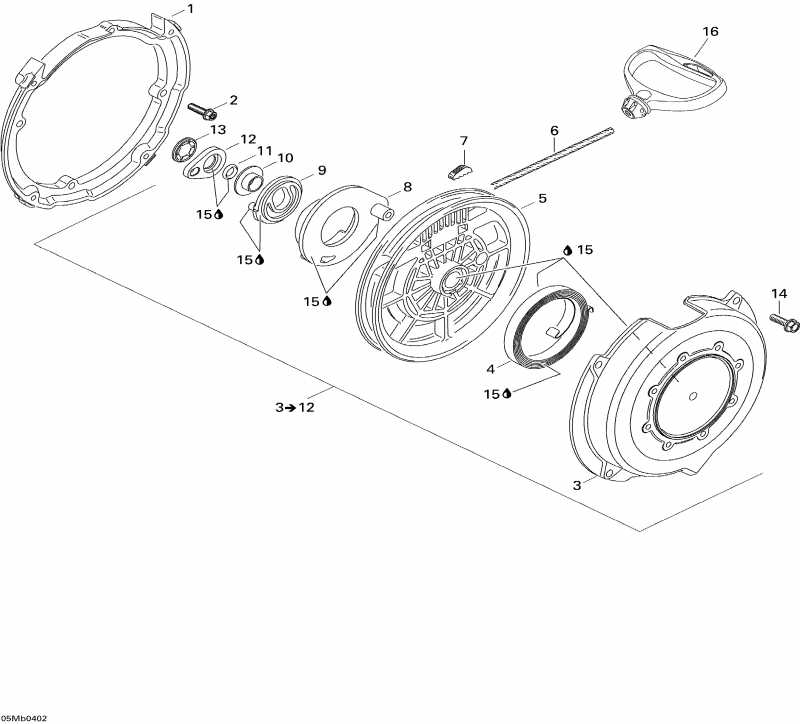  MX Z 380F, 2004 - Rewind Starter