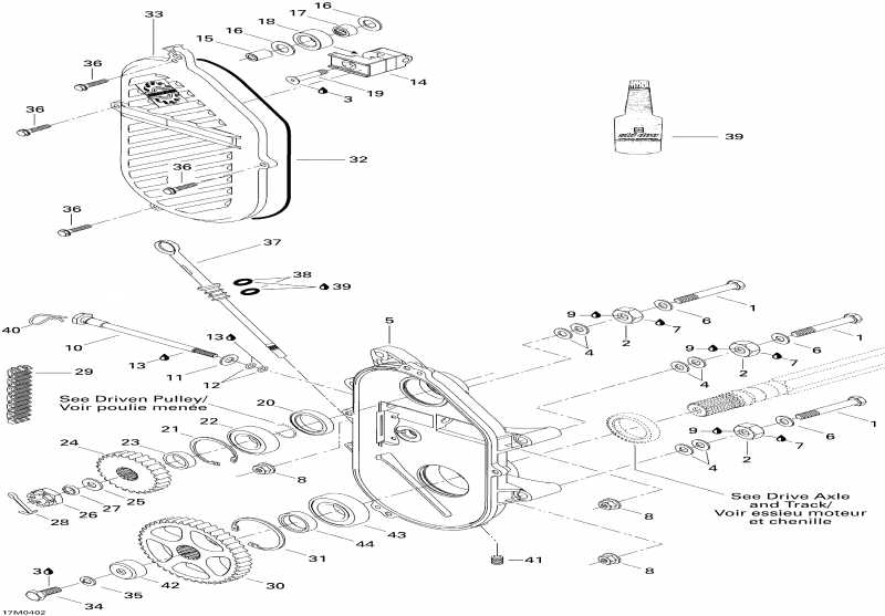  ski-doo MX Z 550F, 2004  - Chaincase (550f)