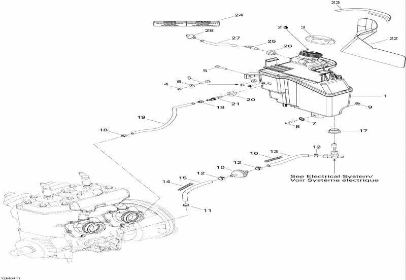 Ski-doo MX Z 600 HO SDI, 2004 - Oil System