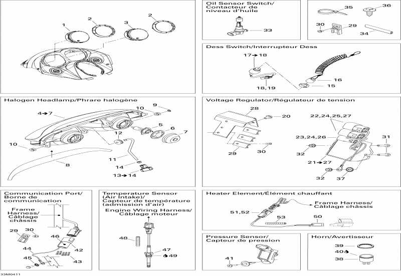 ��������  MX Z 600 HO SDI, 2004 ������ - Electrical System