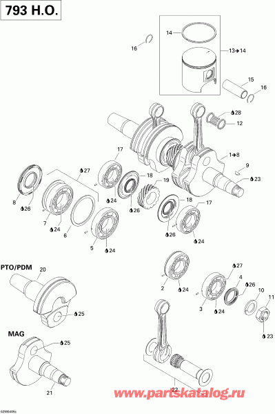 snowmobile Skidoo MX Z 800 HO Adrenaline/X, 2004 - �������� � ������ (793 Ho)